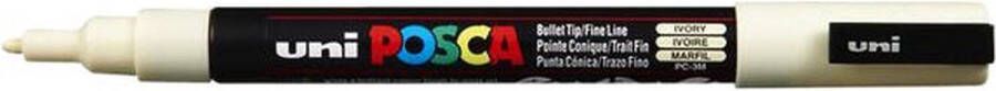 Posca Verfstift PC3M F ivoor 6 stuks 6 stuks