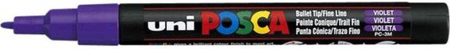 Posca Stiften PC-3M Fine Tip verfstiften Paars 6 stuks