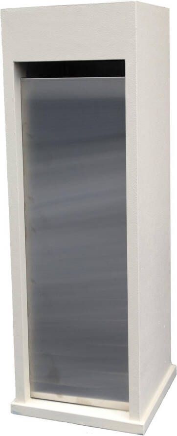 Postboxstore Vrijstaande Brievenbus Midsomer Inox Inclusief Plaatsing Gratis Retour Oude Brievenbus Pastorijbeige Ral 1015 en Inox