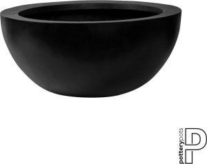 Pottery Pots Bloembak-Plantenschaal Zwart D 60 cm H 28 cm