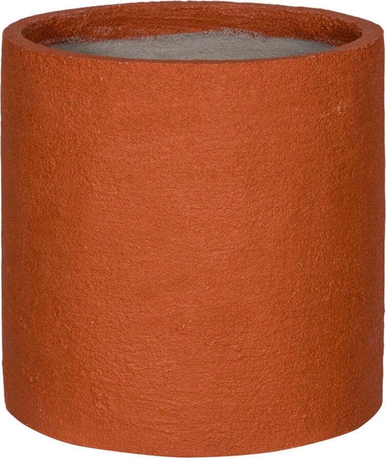 Pottery Pots bloembak voor binnen en buiten terra kleur fiberstone rond 50 cm plantenbak bloempot plantenpot