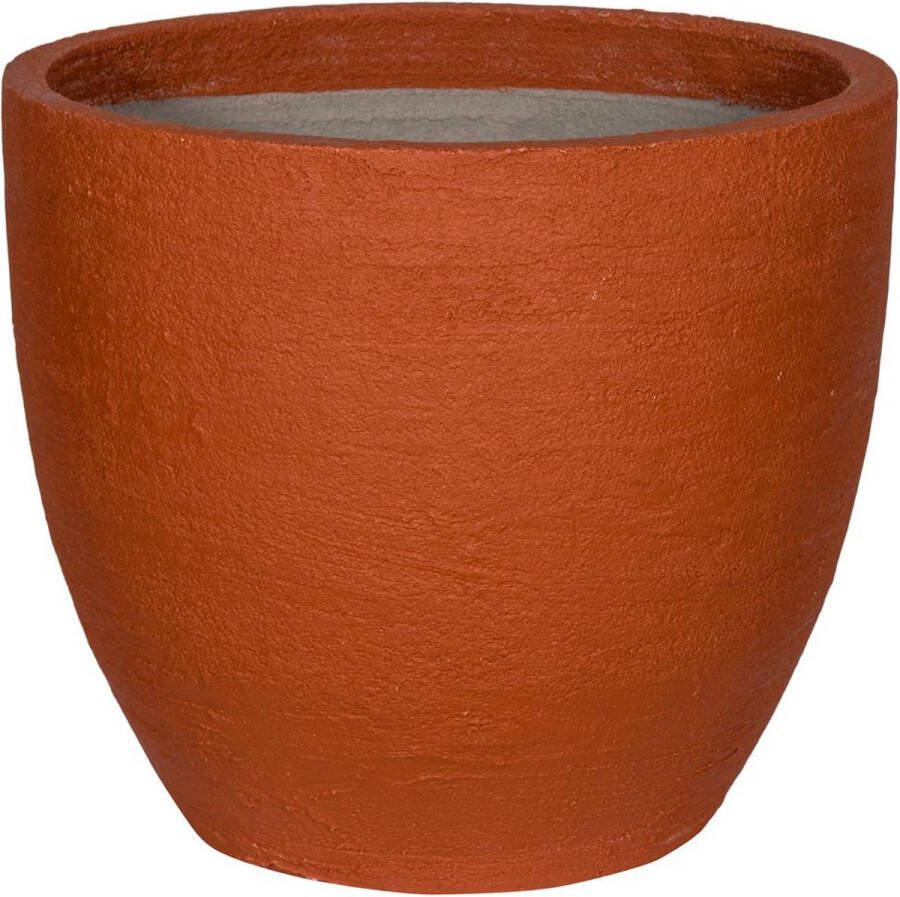 Pottery Pots bloembak voor binnen en buiten terra kleur fiberstone rond 60 cm plantenbak bloempot plantenpot