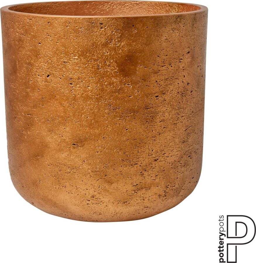 Pottery Pots Bloempot Charlie Metalic copper-Koper D 18 cm H 17.5 cm