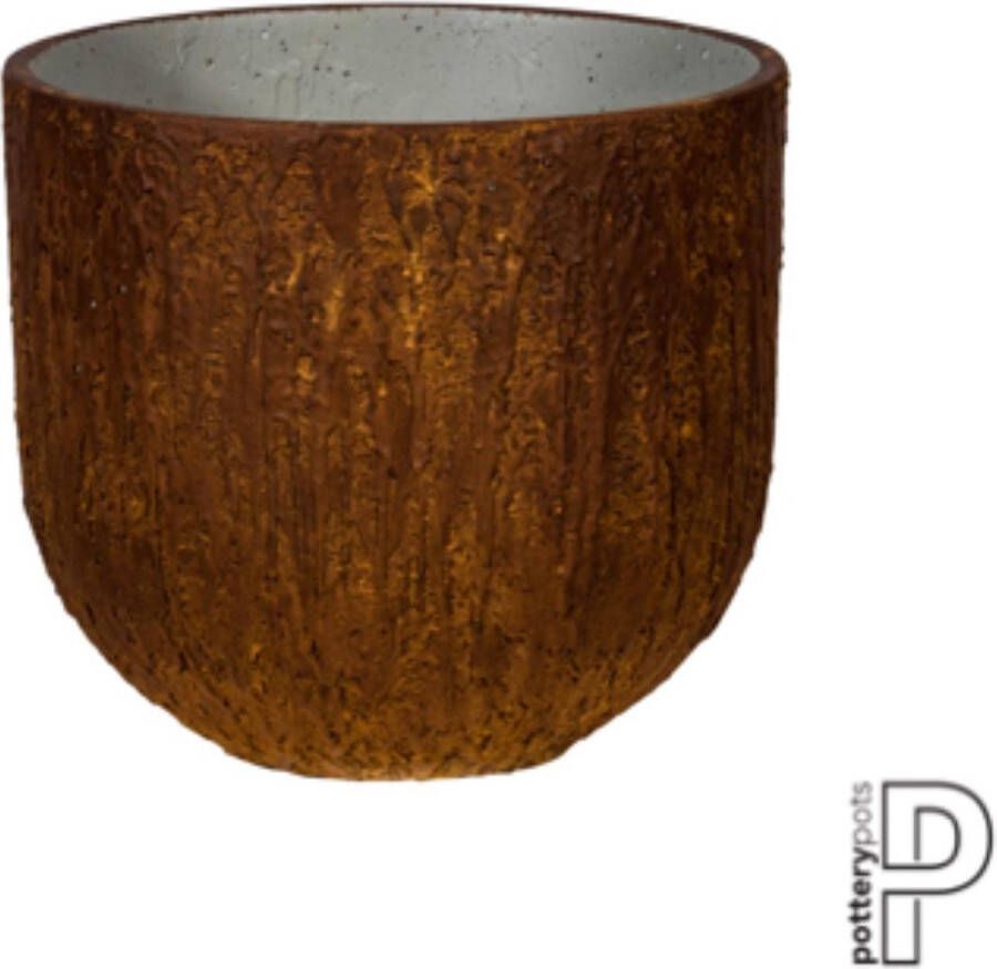 Pottery Pots Bloempot Cody M Running Rust-Roest-Bruin D 35 cm H 31 cm
