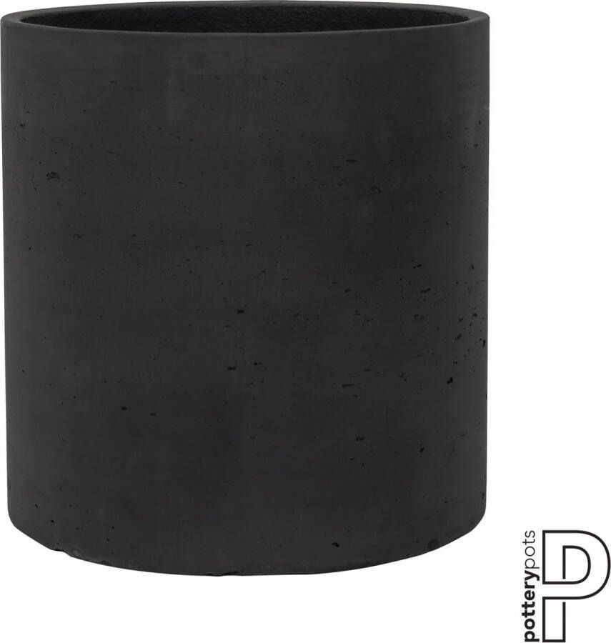 Pottery Pots Bloempot Grijs-Zwart D 30 cm H 30 cm