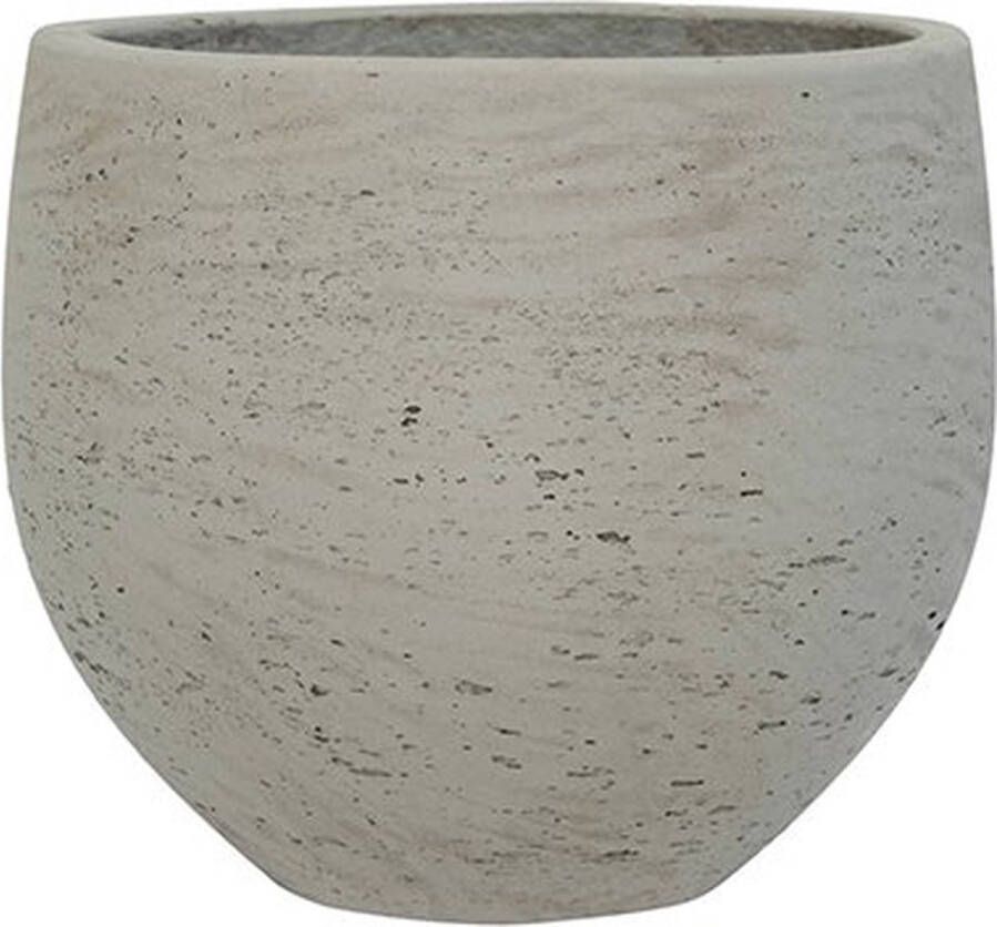 Pottery Pots Pot Rough Orb M Grey Washed Fiberclay 25x21 cm grijze