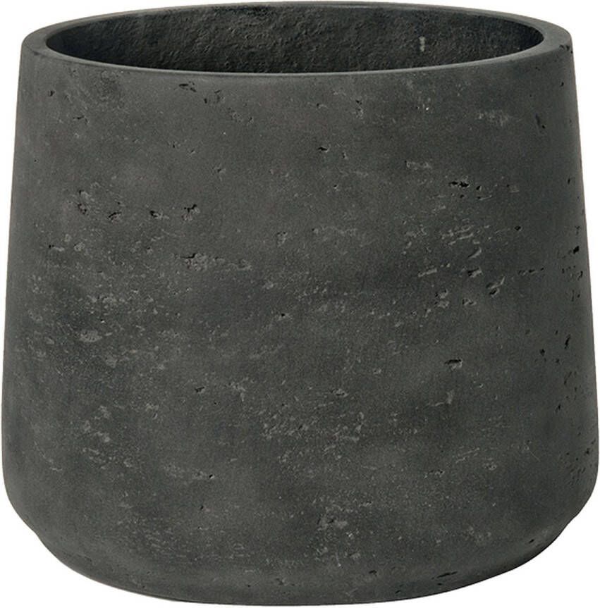 Pottery Pots Bloempot Patt Black Washed-Grijs-Zwart D 23 cm H 19.5 cm