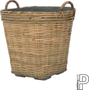 Pottery Pots Bloempot-Plantenbak Cement-Bamboe D 40 cm H 37 5 cm