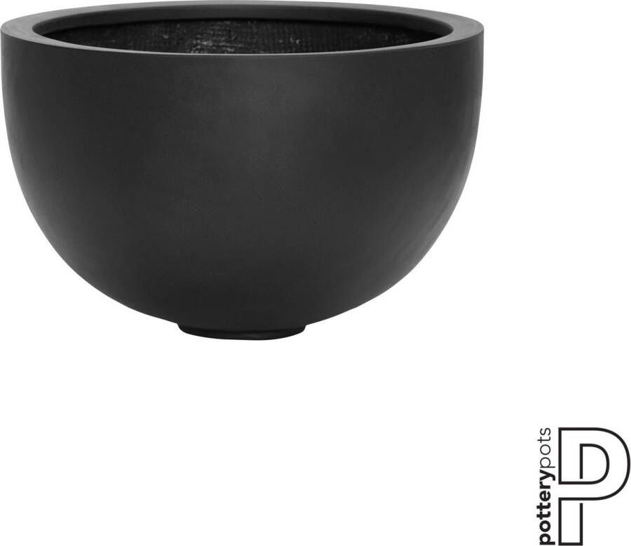Pottery Pots Bloempot- Plantenschaal Bowl Zwart D 45 cm H 28 cm