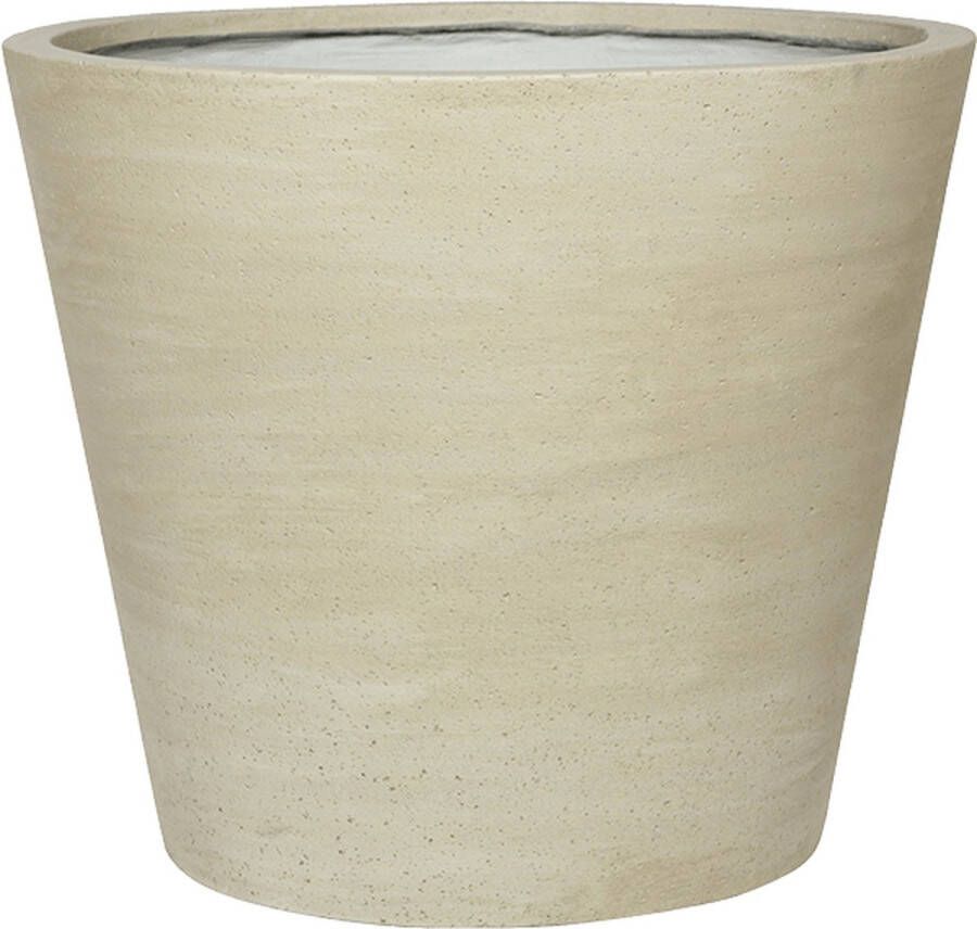 Pottery Pots Cement Couple Straight M Beige Washed 50x40 cm Ficonstone