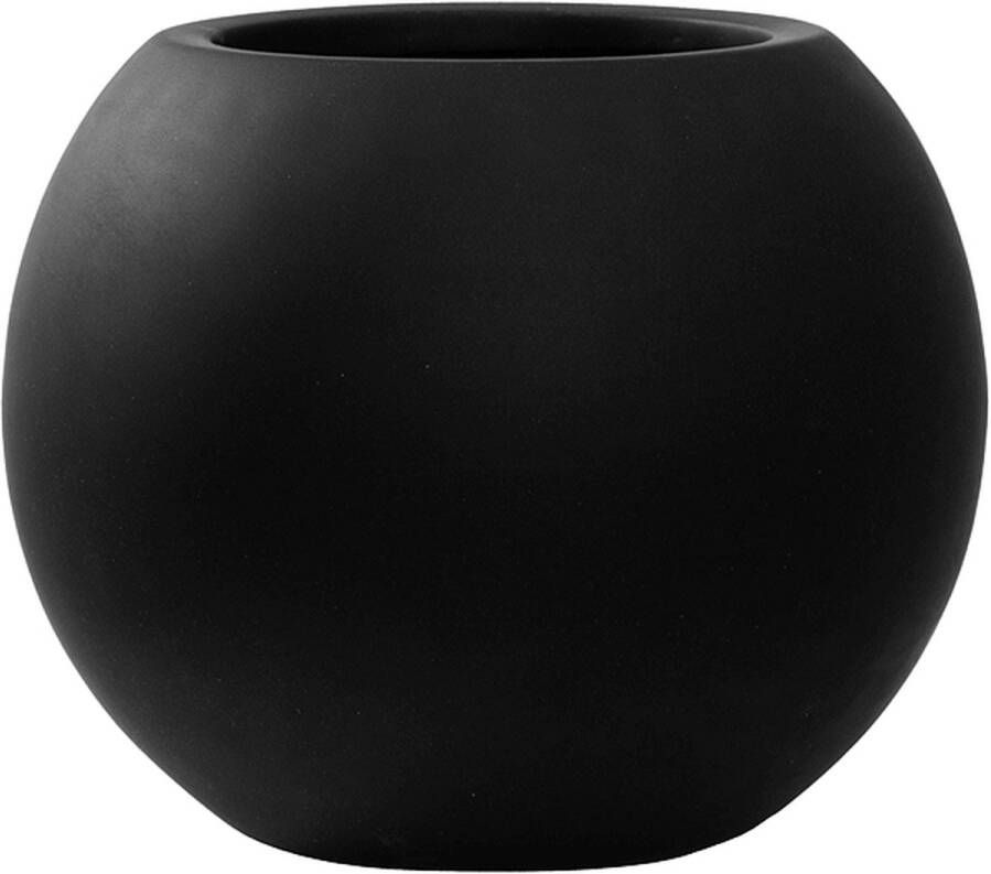 Pottery Pots Fiberstone Beth S mat zwart doorsnede uitwendig 31 x H25 cm Plantopening 18 5 cm