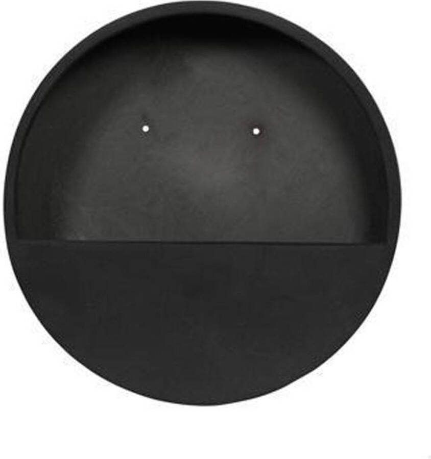 Pottery Pots Plantenpot Wally (hanging) M Fiberstone Black Ø:50 x H:10