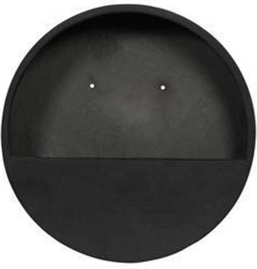 Pottery Pots Plantenpot Wally (hanging) XS Fiberstone Black Ø:30 x H:9