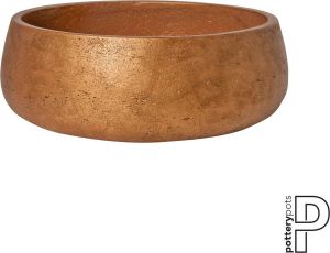 Pottery Pots Schaal-Plantenbak Eileen Metallic copper-Koper D 35 cm H 13 cm