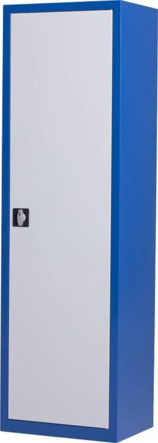 Povag Metalen draaideurkast Archiefkast Kantoorkast I 199x60x43.5 cm I blauw grijs I DKP-104 I