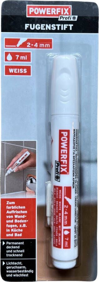 Powerfix Voegenstift Voegenpen Voegenwit- Wit Extra groot Voegenmarker Voegenverf voegen verven schilderen voegenfris voegenreiniger voegen verf tegelvoegen schoonmaken schoonmaakmiddel tegelvoeg voeg stift marker pen