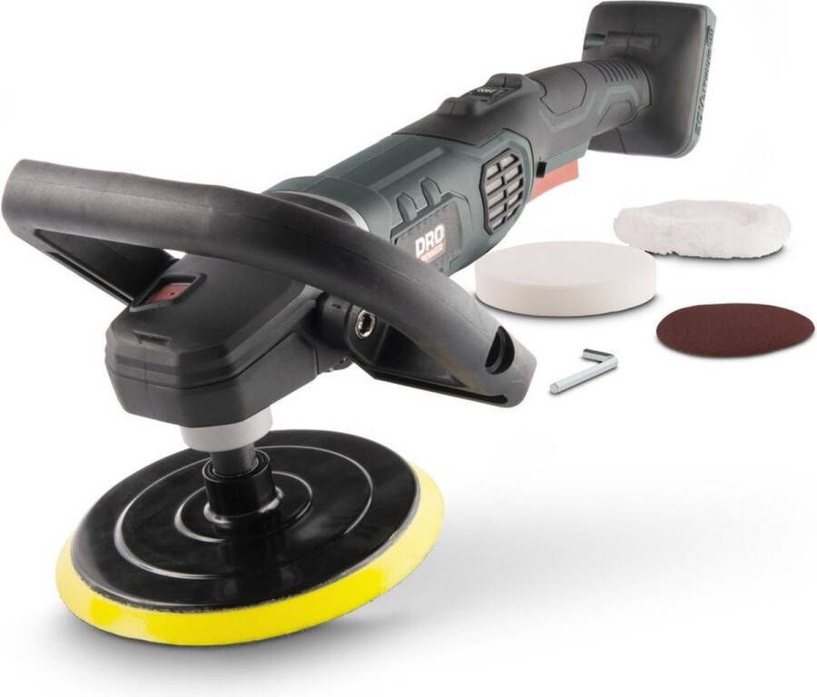 Powerplus accu haakse poliermachine POWPB40400 20V 180mm zonder accu en lader power tool auto-accessoire met 3 acc