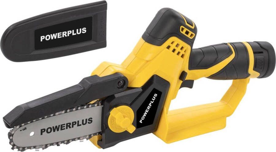 Powerplus Accu-mini-kettingzaag POWXG1040 Snoeizaag op batterij van 12 V met accu en lader zaagblad van 159 mm met 14 T tuingereedschap