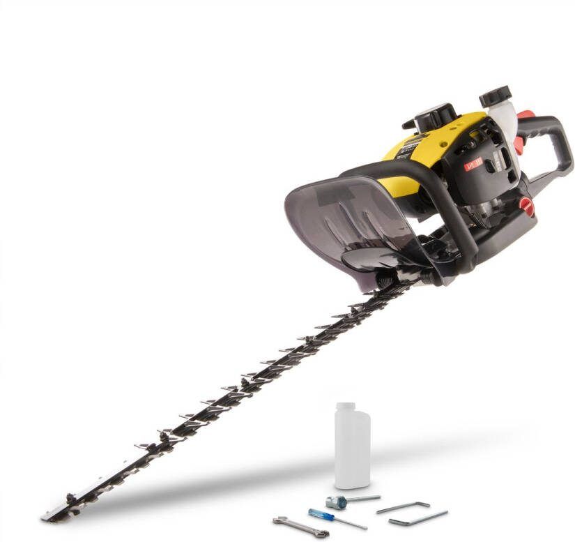 Powerplus Benzine Heggenschaar POWXG2018 Benzine haagschaar van 25 4 cc mes van 640 mm en afstand van 28 mm tuingereedschap voor het knippen van struiken heggen en planten