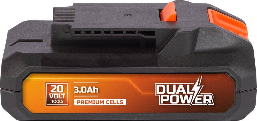 Powerplus Dual Power batterij POWDP9023 20V 3.0Ah accu voor 20V toestellen led-stroomindicator batterijplatform