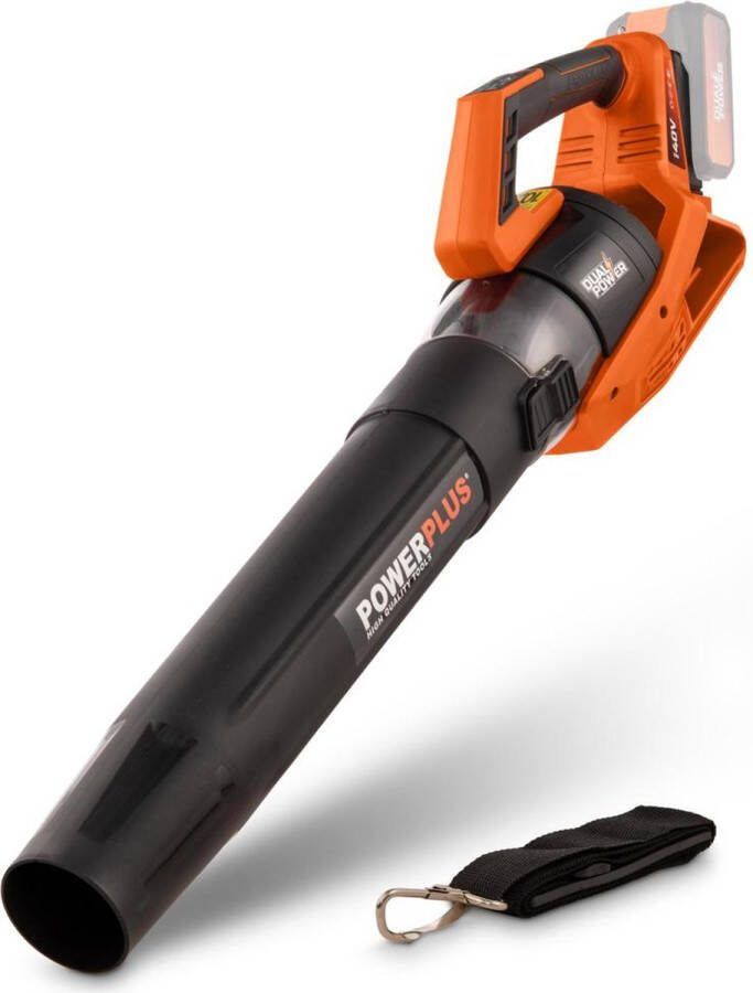 Powerplus Dual Power Draadloze Bladblazer POWDPG7526 Bladblazer op Batterij van 40 V Bladzuiger maximale luchtsnelheid van 200 km u Tuingereedschap zonder Batterij en Oplader