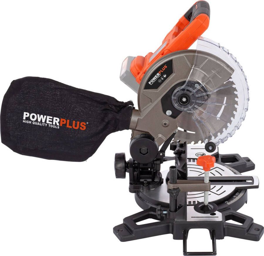 Powerplus Dual Power POWDP2550 Afkort- en verstekzaag 20V Ã˜210mm Excl. accu en lader