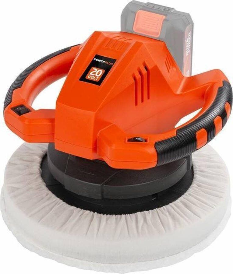 Powerplus Dual Power accu haakse poliermachine POWDP4040 20V 240mm zonder accu en lader power tool auto-accessoire met 2 acc
