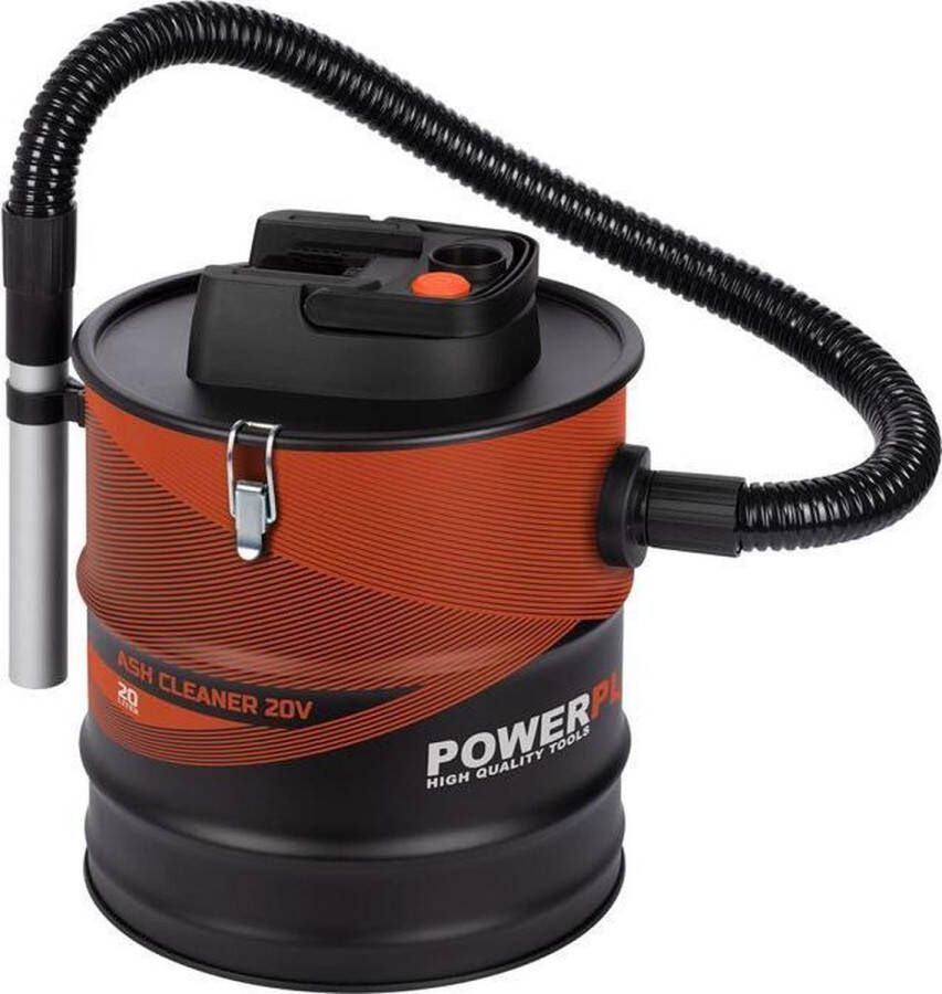 Powerplus Dual Power POWDP6020 Aszuiger 20V Opvangbak 20L Excl. accu en lader Incl. vervangbare filter Geschikt voor open haard werkplaats barbecue en kachel