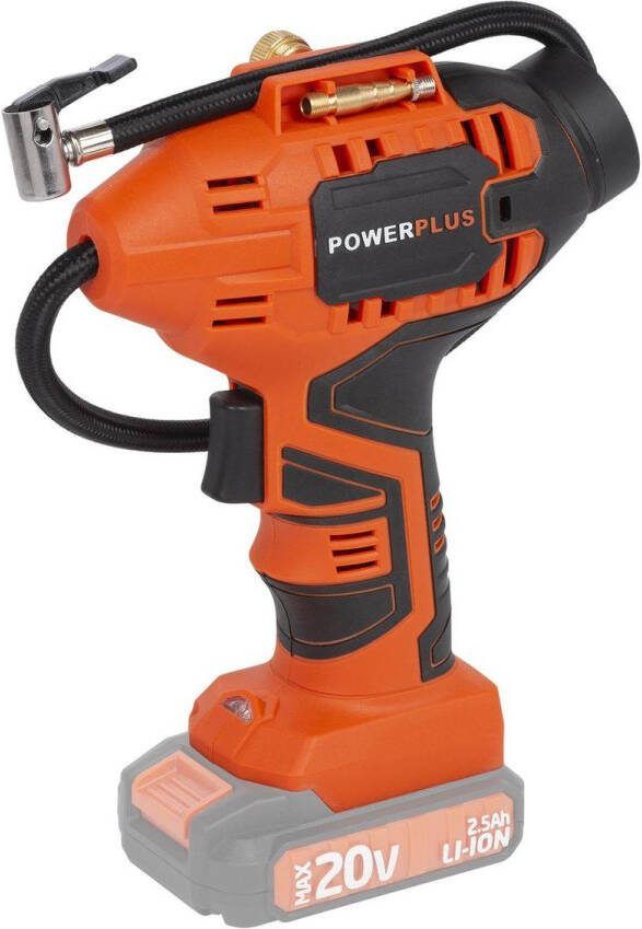 Powerplus Dual Power POWDP7020 Luchtdrukpomp 20V Zonder accu en lader