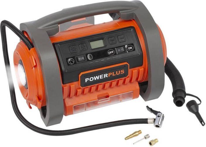 Powerplus Dual Power POWDP7040 Compressor 20V Max. 11 bar Opblazen en leeglopen Excl. accu en lader