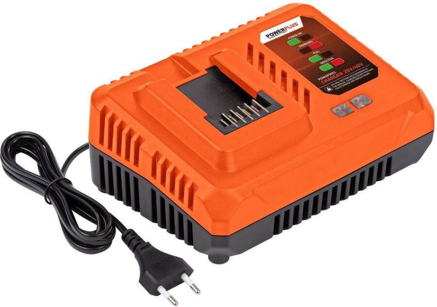 Powerplus Dual Power POWDP9051 Snellader 20V & 2x20V 4.0Ah