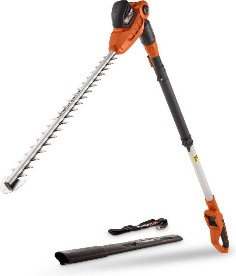 Powerplus Dual Power POWDPG75380 Accu heggenschaar 40V Snoeien en knippen 600mm zwaardlengte 20mm mesafstand Telescopisch Excl. accu en lader Haagschaar voor tuinonderhoud
