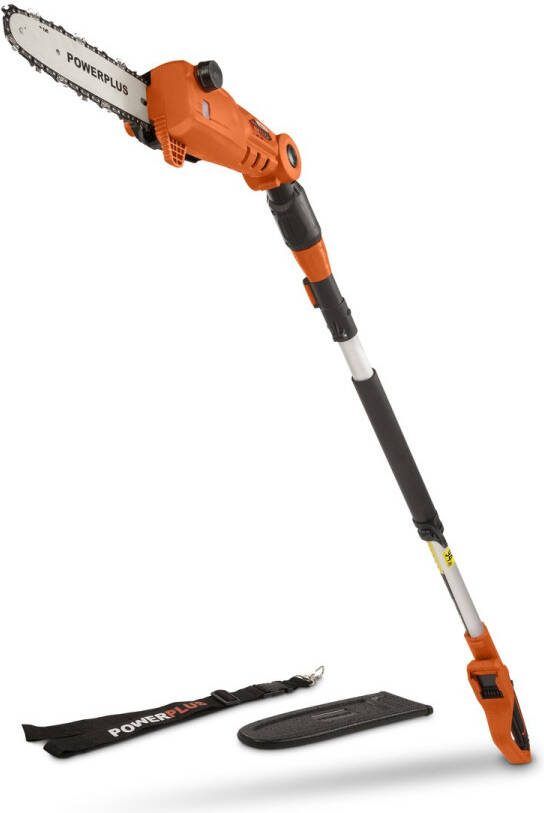 Powerplus Dual Power POWDPG75385 Accu kettingzaag 40V Zwaardlengte 300mm Telescopisch Automatische kettingsmering Excl. accu en lader Incl. 1x ketting en 1x zwaard