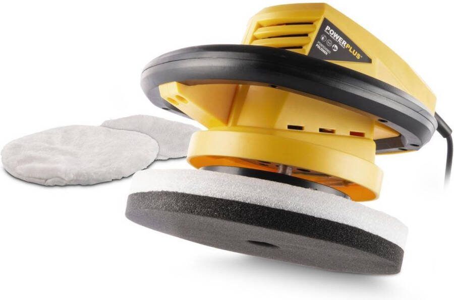 Powerplus elektrische haakse poliermachine POWX04960 120W 240mm power tool auto-accessoire met 2 acc