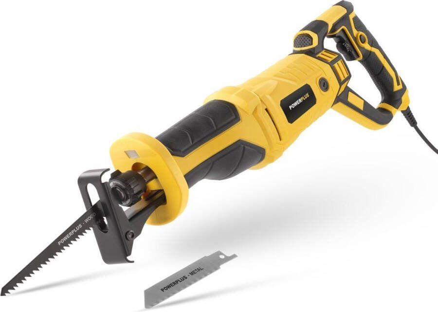 Powerplus elektrische reciprozaag POWX03971 900W zaagmachine 2600min-1 gereedschap met 2 acc