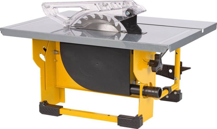 Powerplus elektrische tafelzaag POWX07588 800W zaagmachine Ø200mm rechte schuine versteksneden 505x373mm tafel met 1 acc