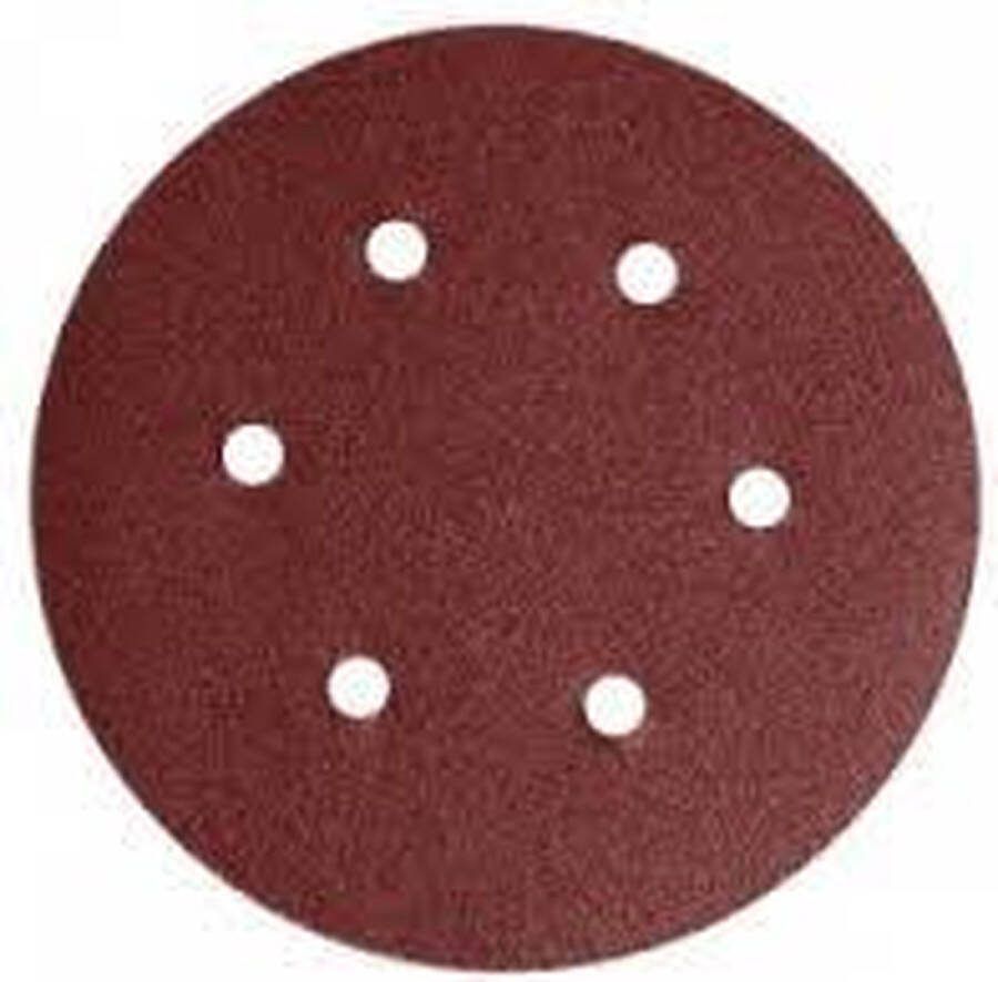 Powerplus POWAIR0124 Rond schuurpapier voor vlakschuurmachines D150mm | Schuurschijf K240 5 stuks