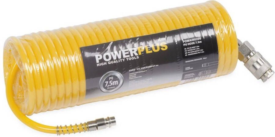 Powerplus POWAIR0200 Compressor slang 7 5m | Luchtslang PU | Compressorslang
