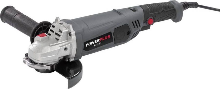 Powerplus POWE20025 Elektrische haakse slijper 1200W 125mm schijfdiameter Incl. accessoires Excl. slijpschijf 125mm