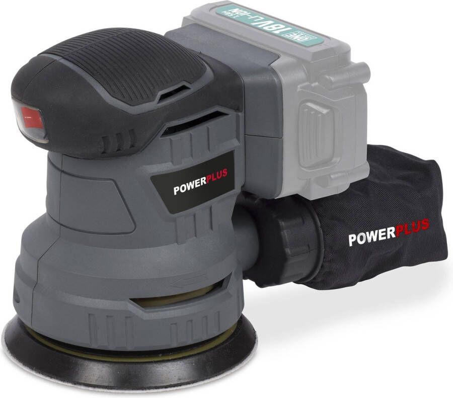 Powerplus POWEB4010 Accu excentrische schuurmachine 18V Ø125mm Incl. stofopvangbox en 1 stuk schuurpapier