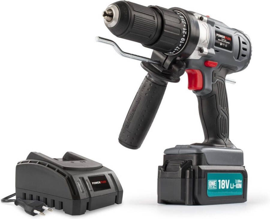 Powerplus POWEBCIDS3 Klopboor- schroefmachine 18V 50Nm incl. batterij 18V 3.0Ah en lader