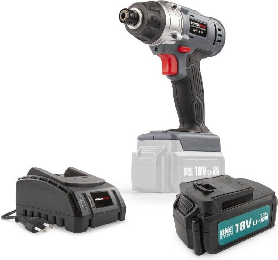 Powerplus POWEBISS3 Slagschroevendraaier 18V+BATT. 3.0AH+ Lader