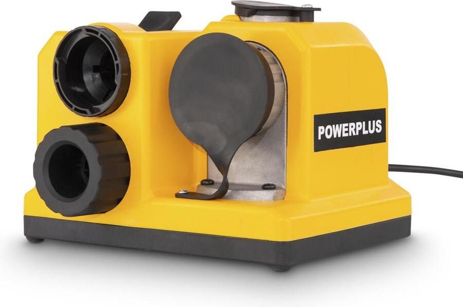 POWERplus Elektrische Borenslijper POWX13600 – 80W – Spilvergrendeling – Incl. 2x stofkappen Slijpmachine voor boren tot 13 mm