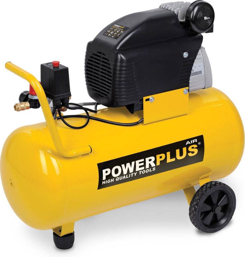 Powerplus POWX1760 Compressor Luchtcompressor 1500W 8 bar 50L tankinhoud