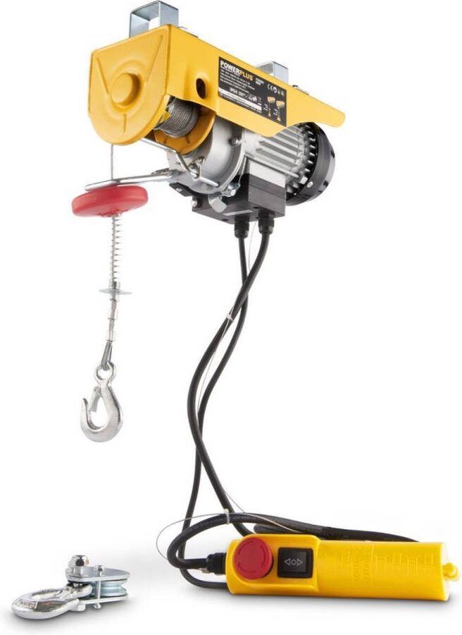 Powerplus POWX900 Elektrische kabeltakel 500W Max. 200kg 12m stalen kabel