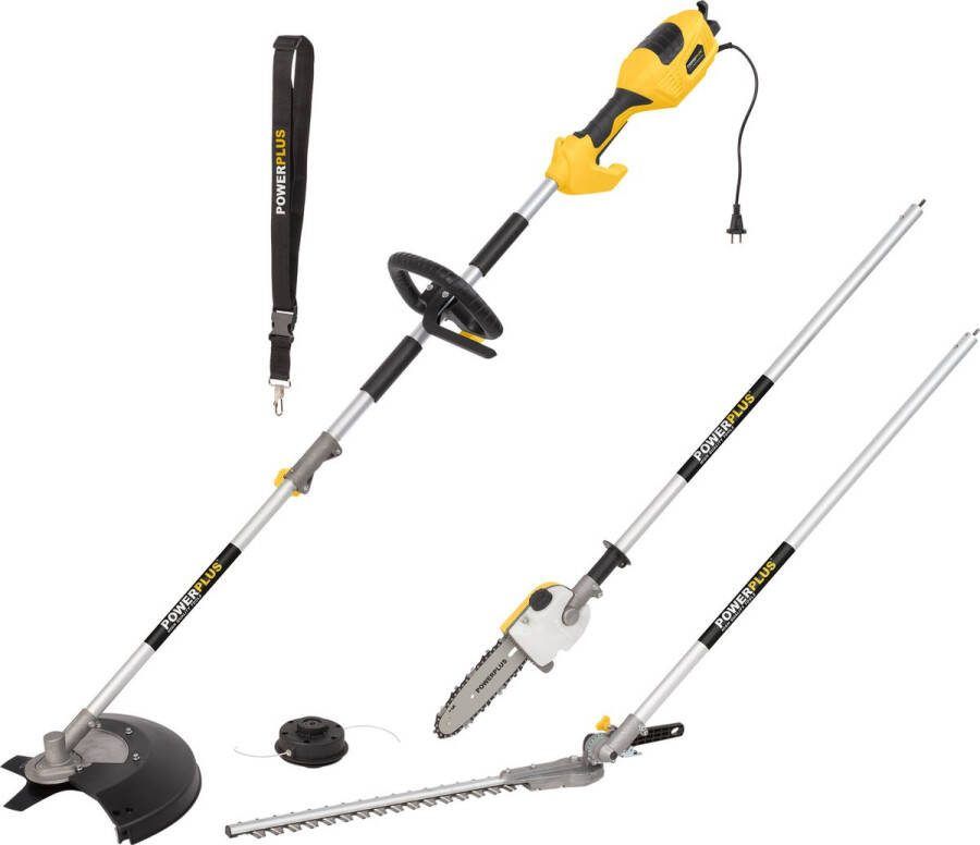 Powerplus POWXG3020 Tuin Multitool 1000 W Haagschaar Kettingzaag Bosmaaier & Grastrimmer