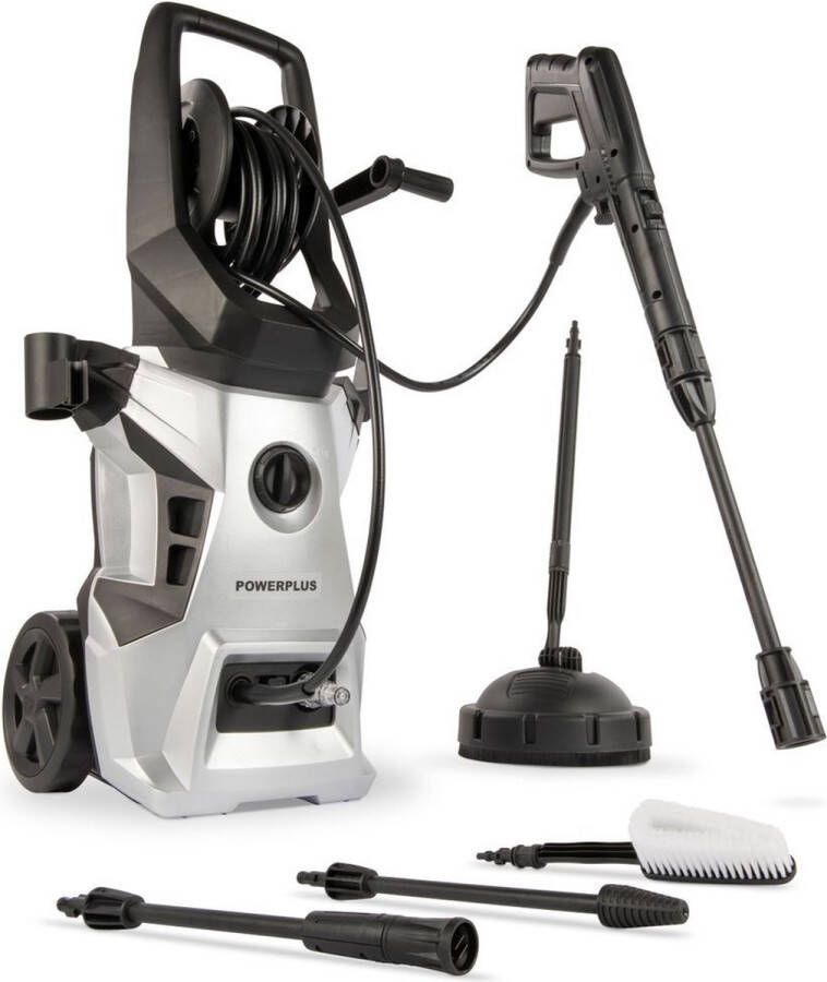 Powerplus POWXG90500 Hogedrukreiniger 2200W max. 170 bar 450 l h Incl. 8m slang terrasreiniger en accessoires