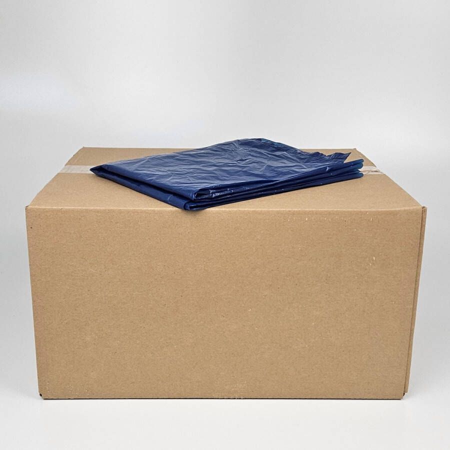 Powersterko Blauwe Kratzakken 100 Zakken 30 Liter HDPE 78cm x 55cm (Afvalzakken voor Krat)