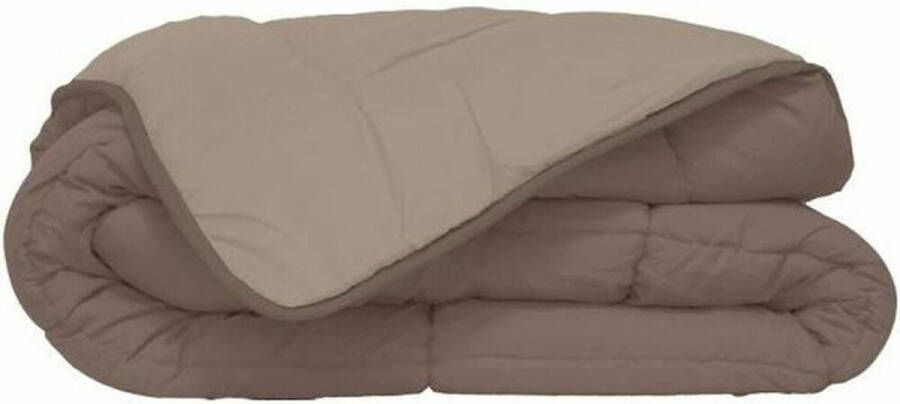 TOISON D&apos;OR HUDSON Microvezel licht dekbed 200 g m² 240 x 260 cm Taupe & linnen