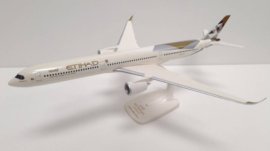 PPC Schaalmodel vliegtuig Etihad Airways Airbus A350-1000 schaal 1:200 lengte 36 89cm